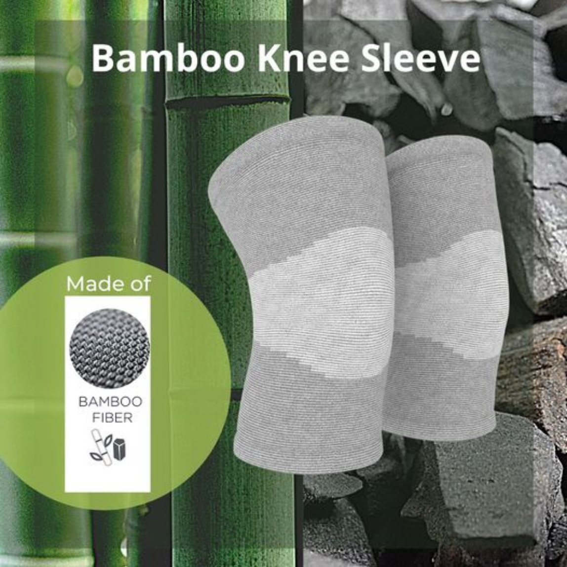 Bamboo Knee Support Sleeve – Orthopedic Compression Cap for Pain Relief.