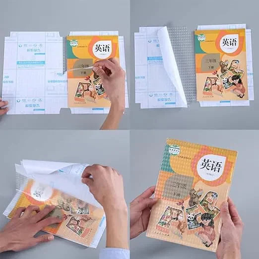 Self-Adhesive Transparent Protective Book Cover