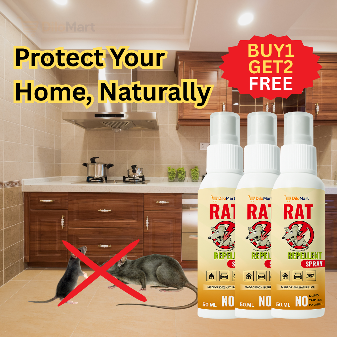 Dilomart Rat Repellent Spray Buy 1 Get 2– Secure , Effective, and Eco-friendly.