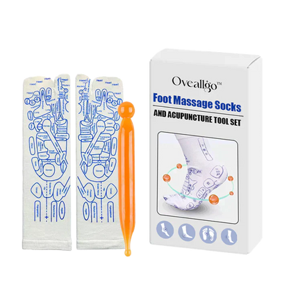 Reflexology Chart Socks With Tool  | GREAT DEAL 30% OFF TODAY