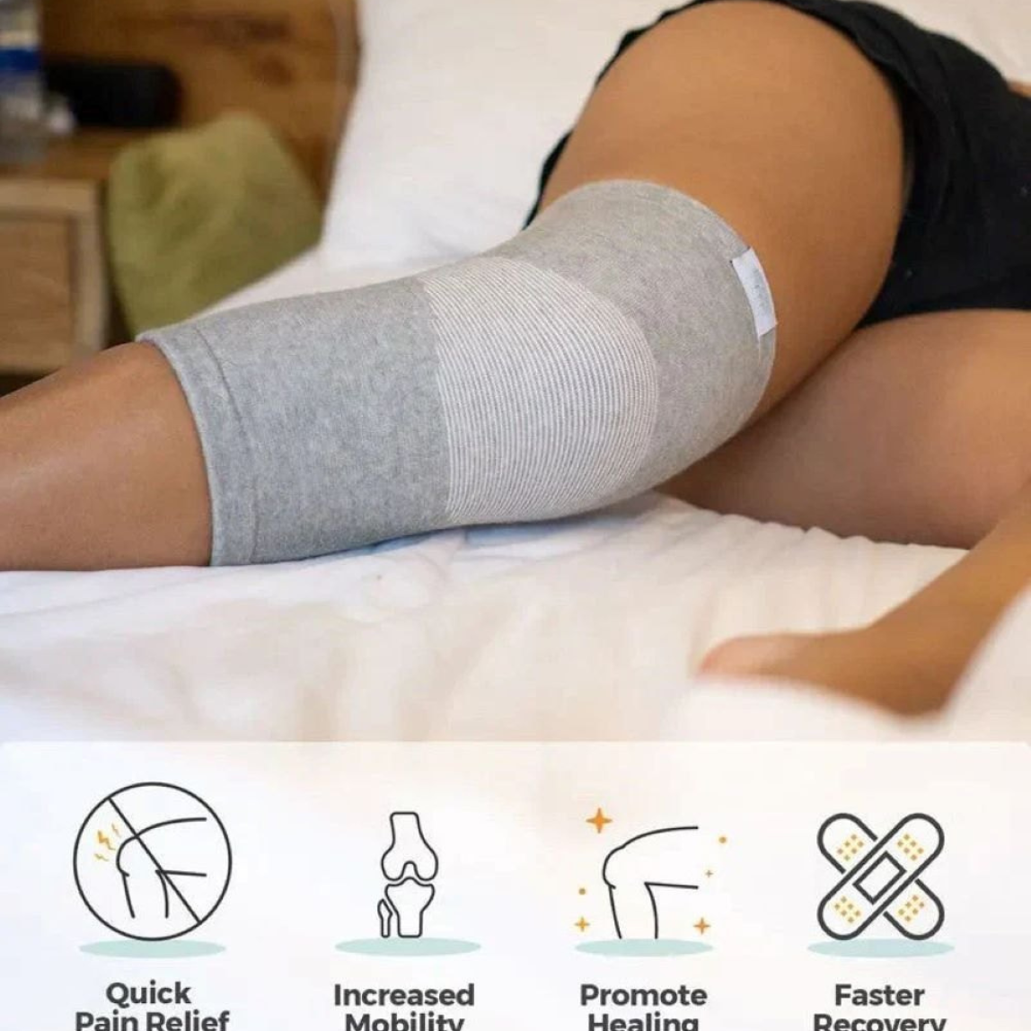 Bamboo Knee Support Sleeve – Orthopedic Compression Cap for Pain Relief.